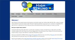 Desktop Screenshot of highstrungtennis.com
